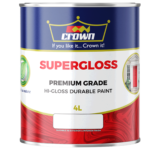 Crown Super Gloss Enamel Paint, 1L, High Shine Interior/Exterior