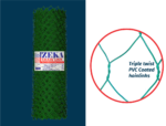 Zeka 14-Gauge Galvanized Chain Link Fence, 7ft x 18m, Triple Twisted