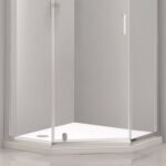 Standard Pentagon Shower Enclosure, 900 x 900 x 2000mm, 6mm Tempered Glass