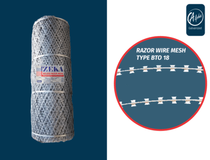 Zeka Welded Razor Mesh 1.2m x 30m High Security Fence