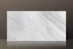 Volakas 60x60cm Polished Marble Tile, 20mm Thick, White/Grey Vein