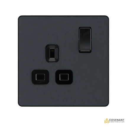 Powermax Black Matt Socket