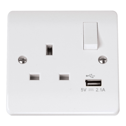 VIP Silver TV Socket
